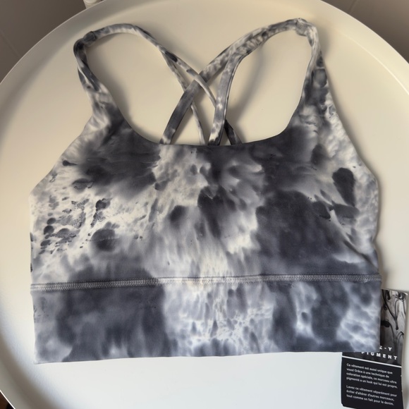 Lululemon Energy Bra Long Line – Marble Dye, Size 4 NWT - Picture 1 of 7